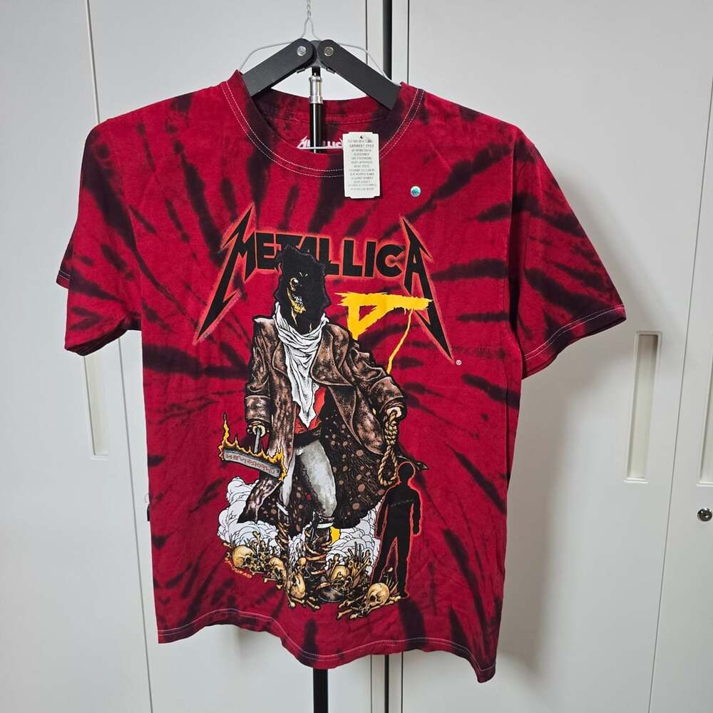 Metallica Unforgiven Tie Dye T-Shirt Red